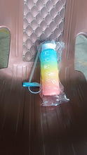 Motivational Water Bottle with Straw & Time Marker - Leakproof Tritan Portable Gym Bottle for Sports, Hiking & Camping (logistics Cost Extra)
