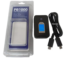 Precision PB1000 L1 Biometric Fingerprint C-Type USB Scanner with RD Service & Latest Version & High Security and Durability Device (Black)
